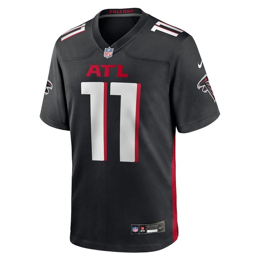 Men's Atlanta Falcons Jalon Walker Black 2025 NFL Draft First Round Pick Game Jersey football jersey product view 2