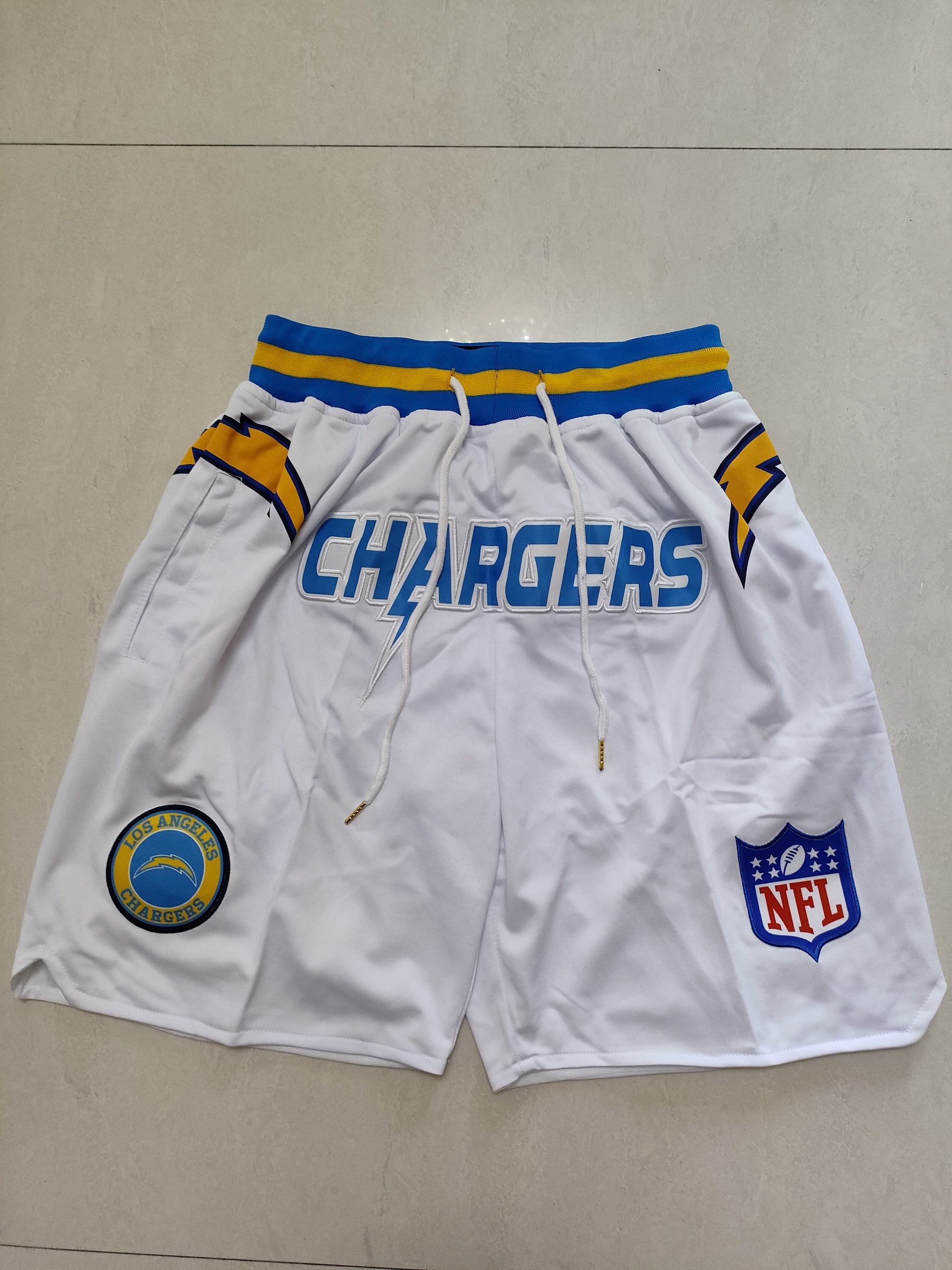 JUST DON Los Angeles Chargerss Pocket Shorts football jersey product view 1