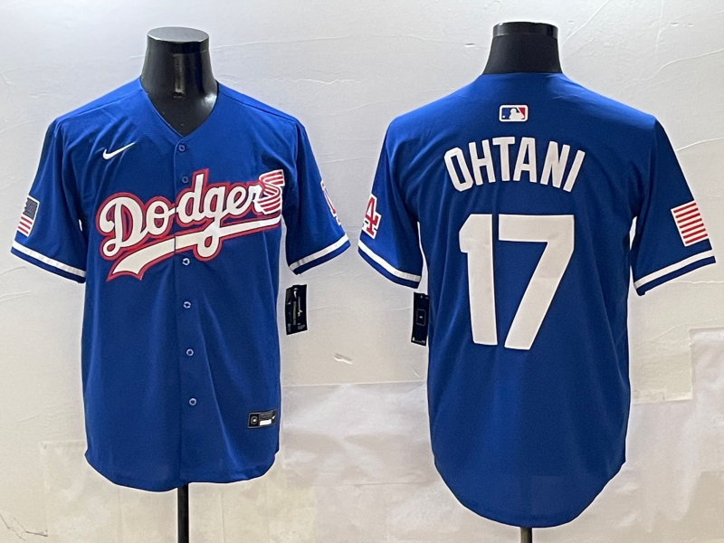 Men's Los Angeles Dodgers Shohei Ohtani #17 Royal Team Game Jersey baseball jersey product view 1