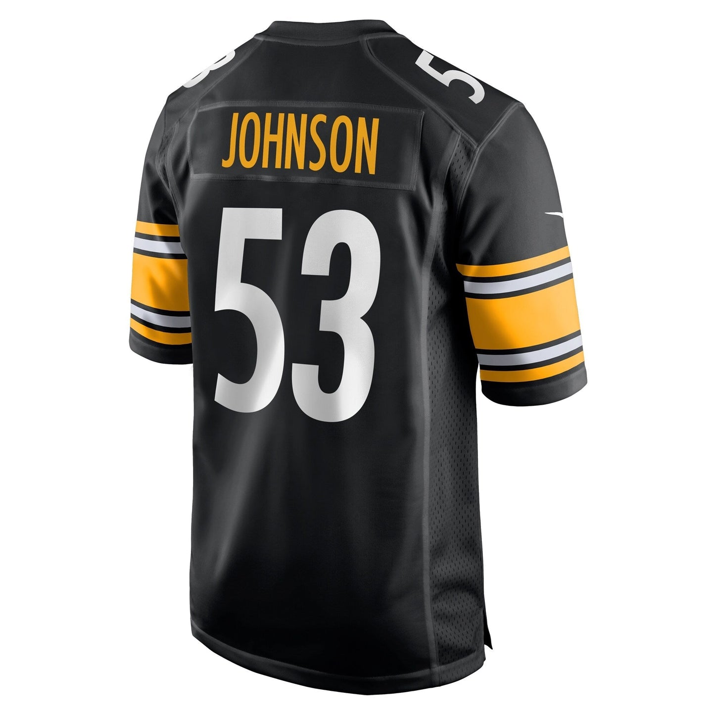 Kyron Johnson Pittsburgh Steelers Game Jersey - Black football jersey product view 3