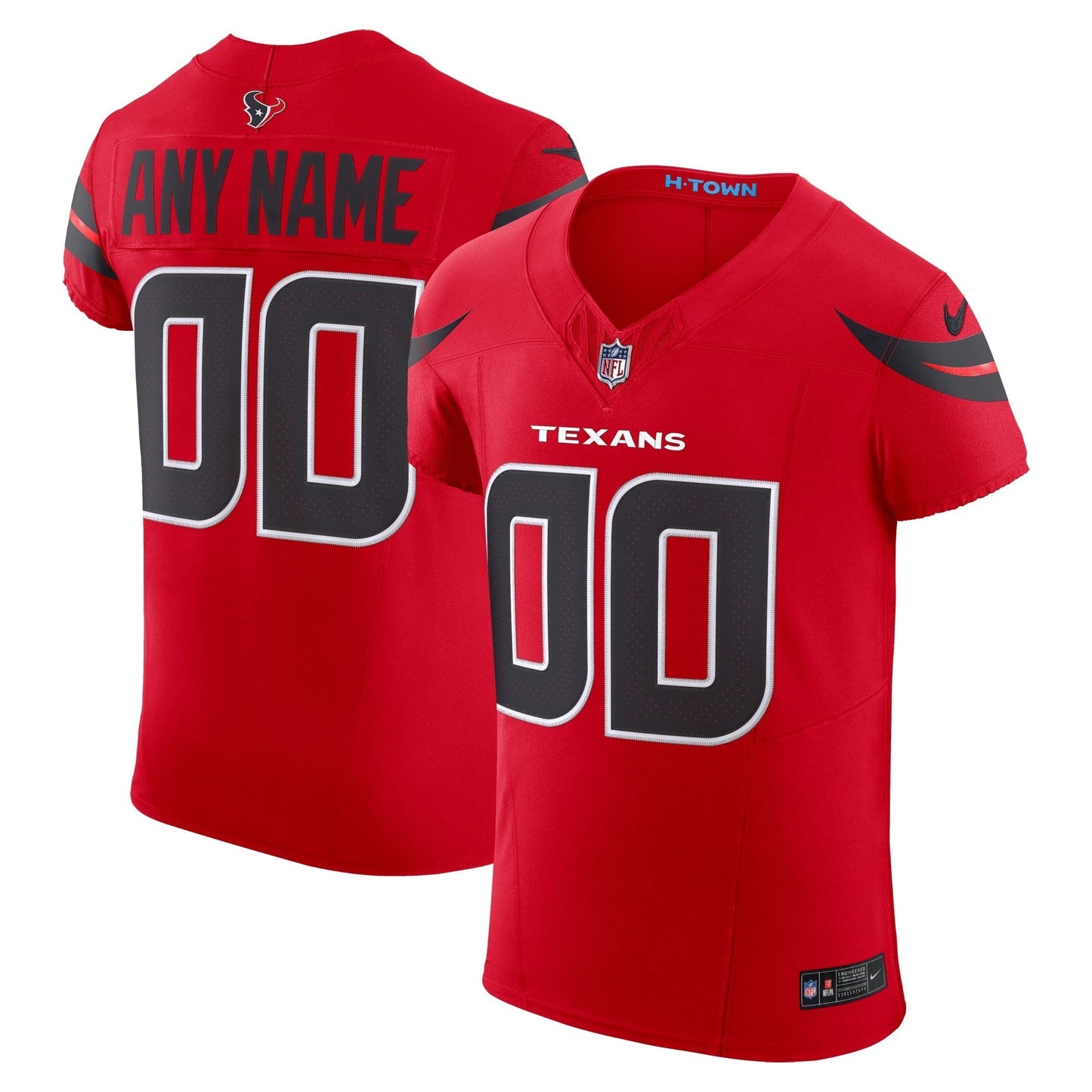 Houston Texans Red Alternate Vapor F.U.S.E. Elite Custom Jersey football jersey product view 1
