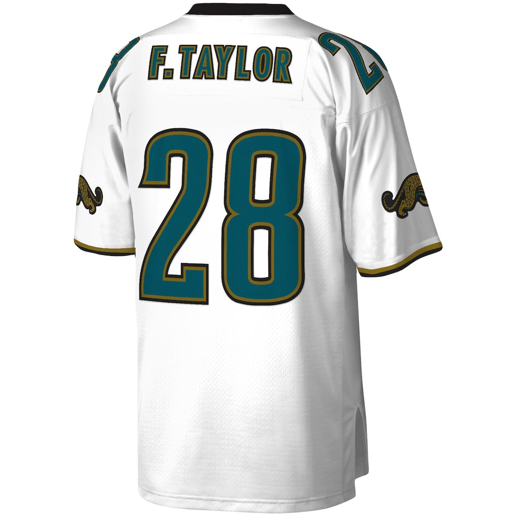 J.Jaguars #28 Fred Taylor White Legacy Replica Jersey football jersey product view 1