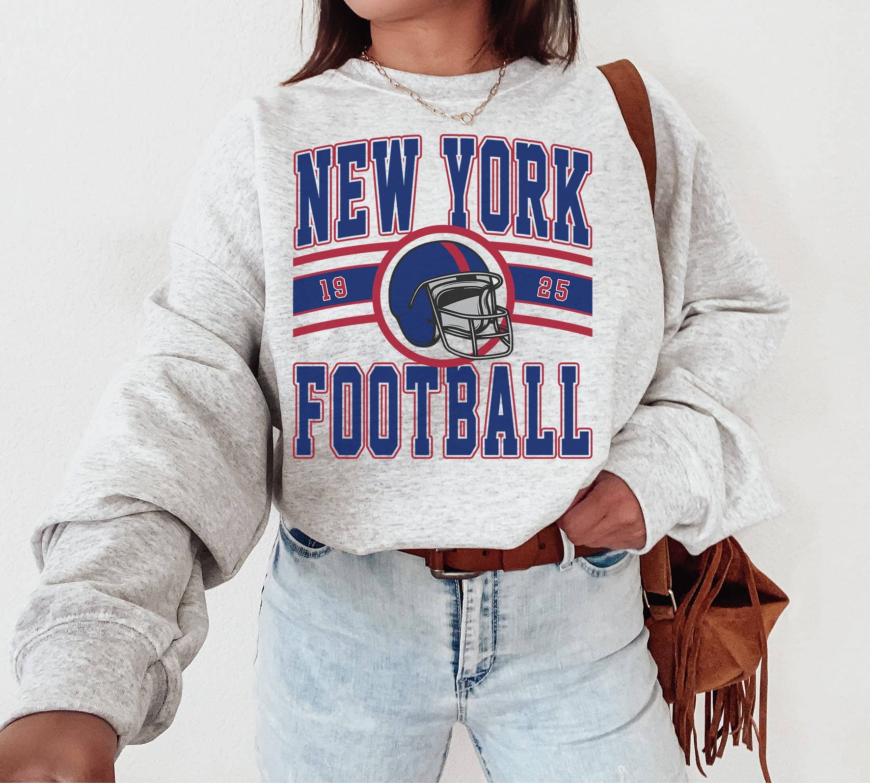 New York Giant Football Crewneck Vintage Fan Unisex T-shirt, Sweatshirt, Hoodie, Long Sleeve Tee - T-Shirt, Sweatshirt, Hoodie
