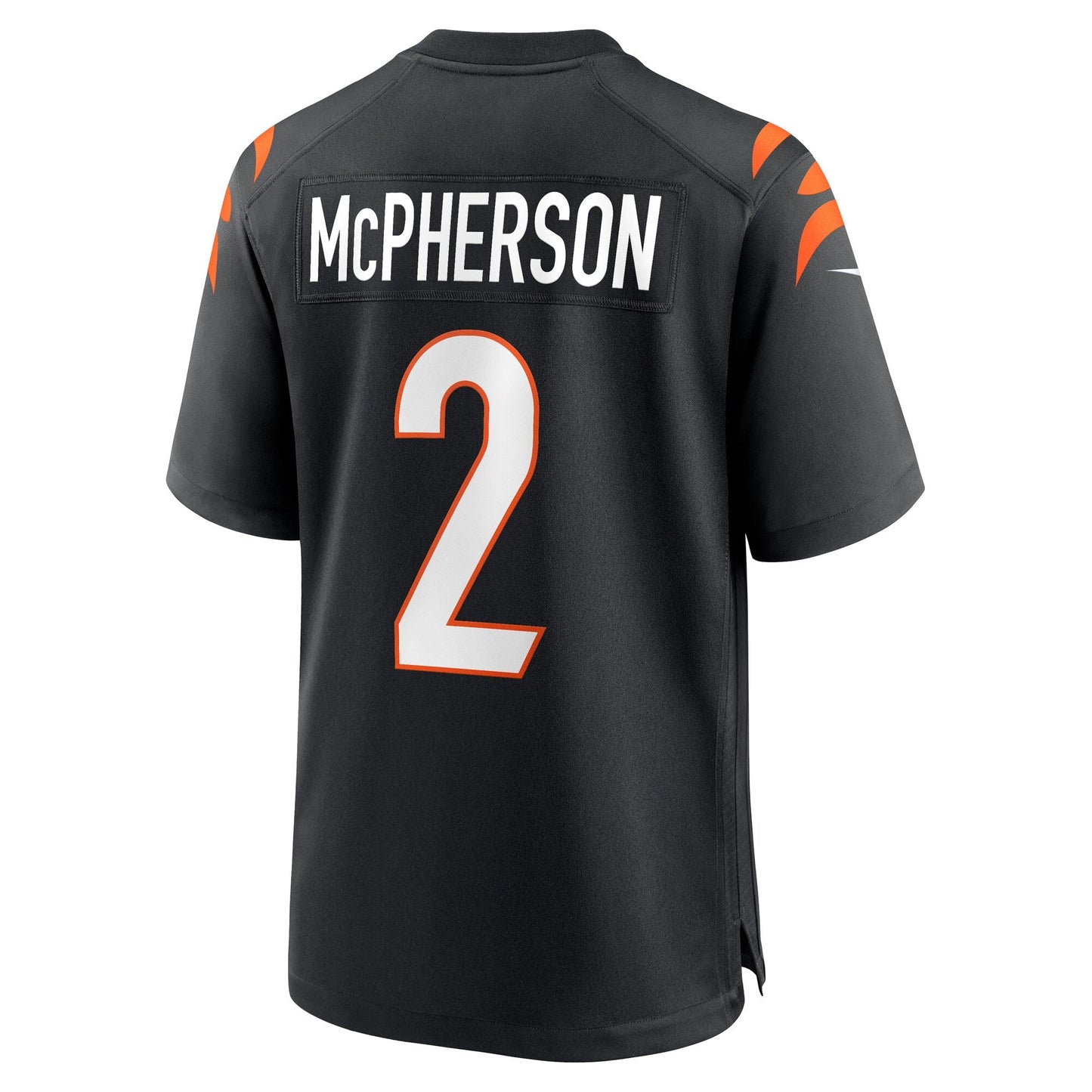 Evan McPherson Cincinnati Bengals Game Jersey - Black football jersey product view 3