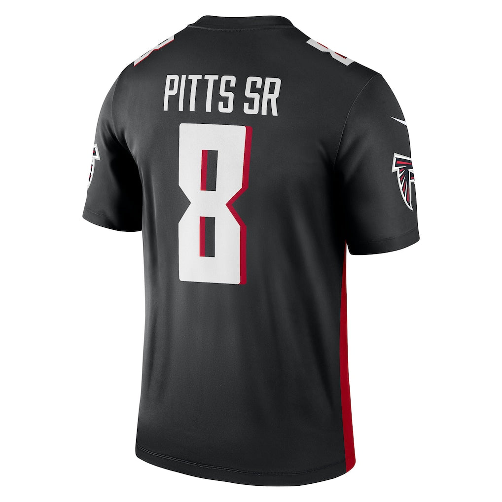 A.Falcons #8 Kyle Pitts Sr. Black Legend Player Performance Top Jersey football jersey product view 1