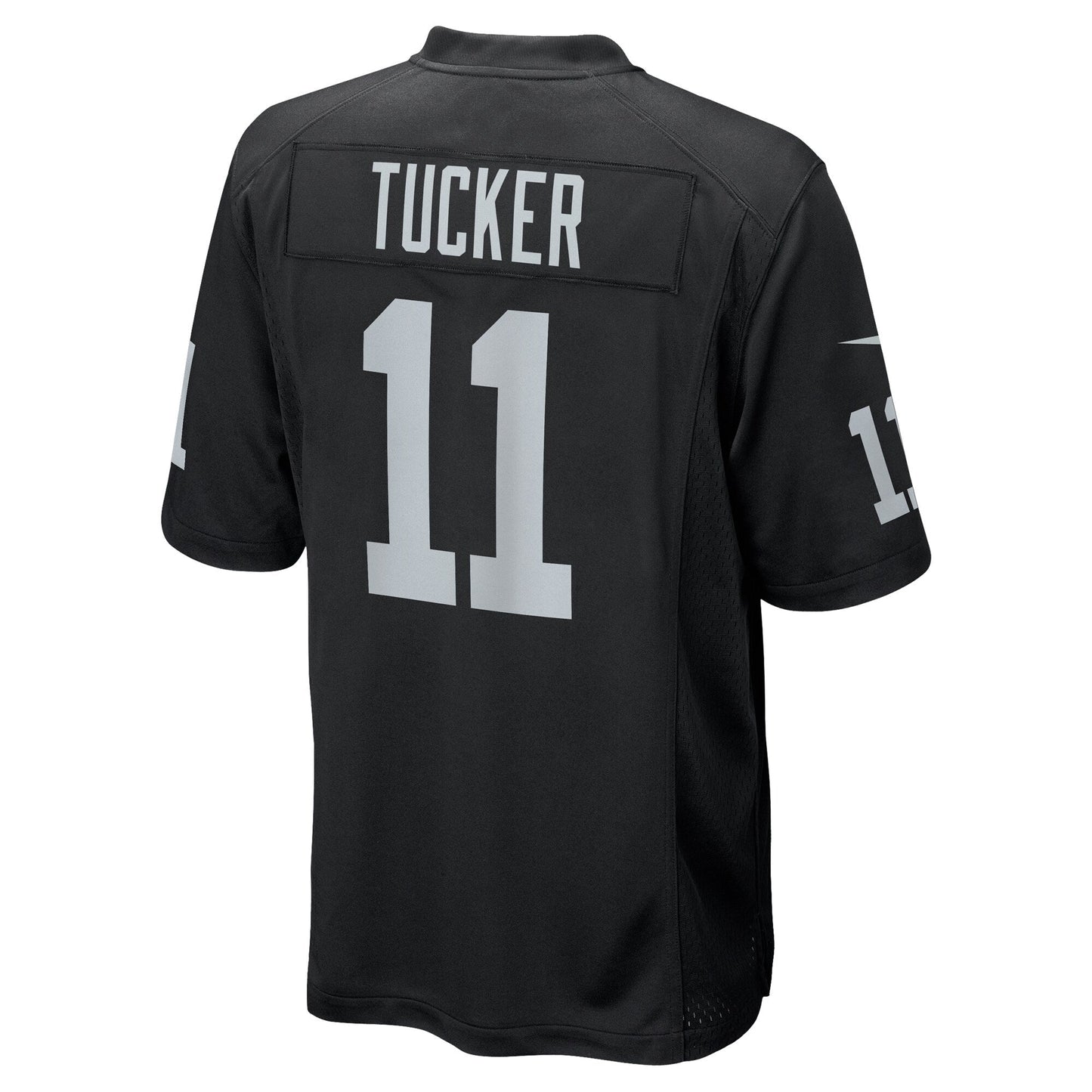 Tre Tucker Las Vegas Raiders Team Game Jersey - Black football jersey product view 3
