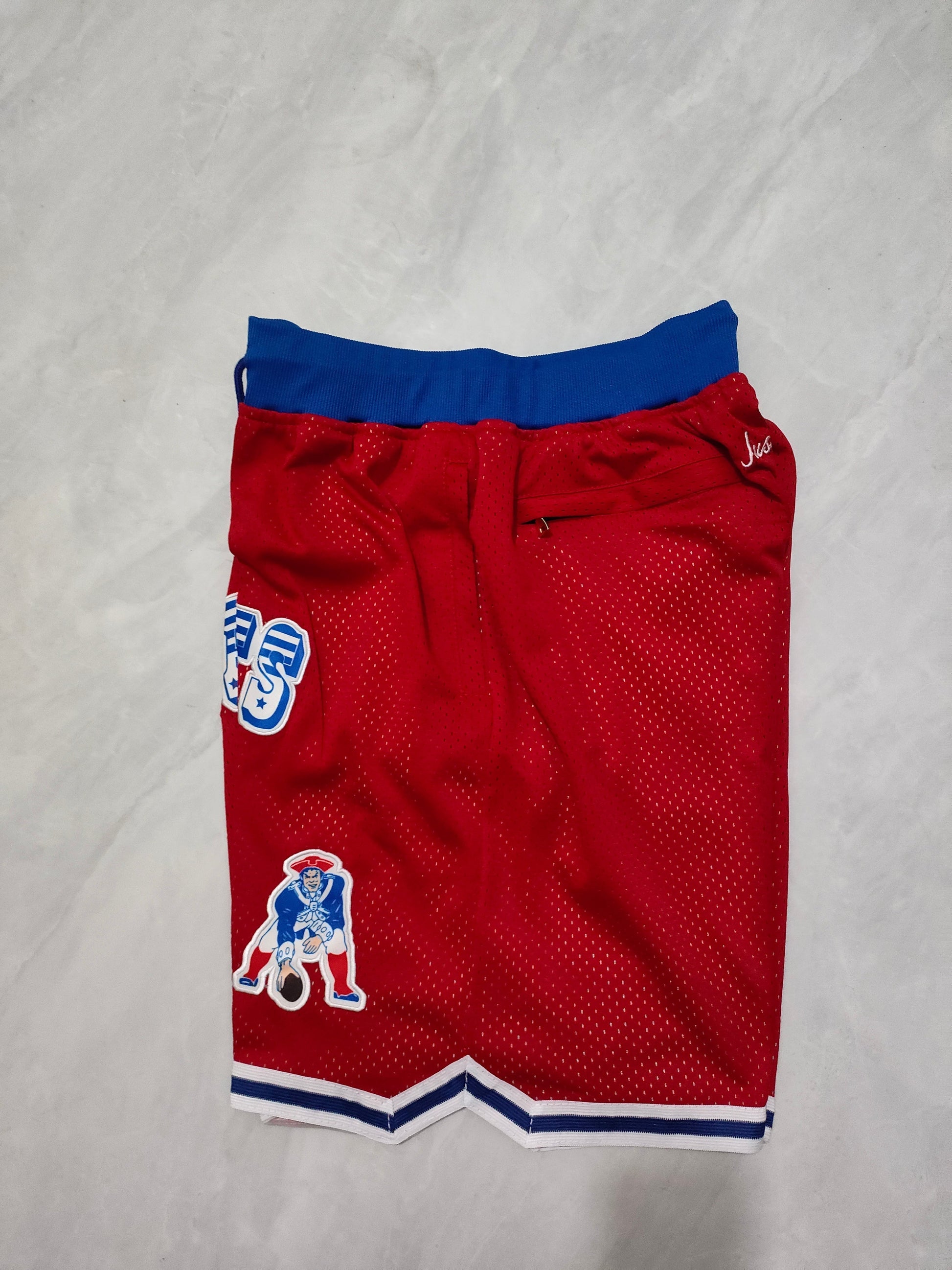 JUST DON New England Patriots Pocket Shorts football jersey product view 3