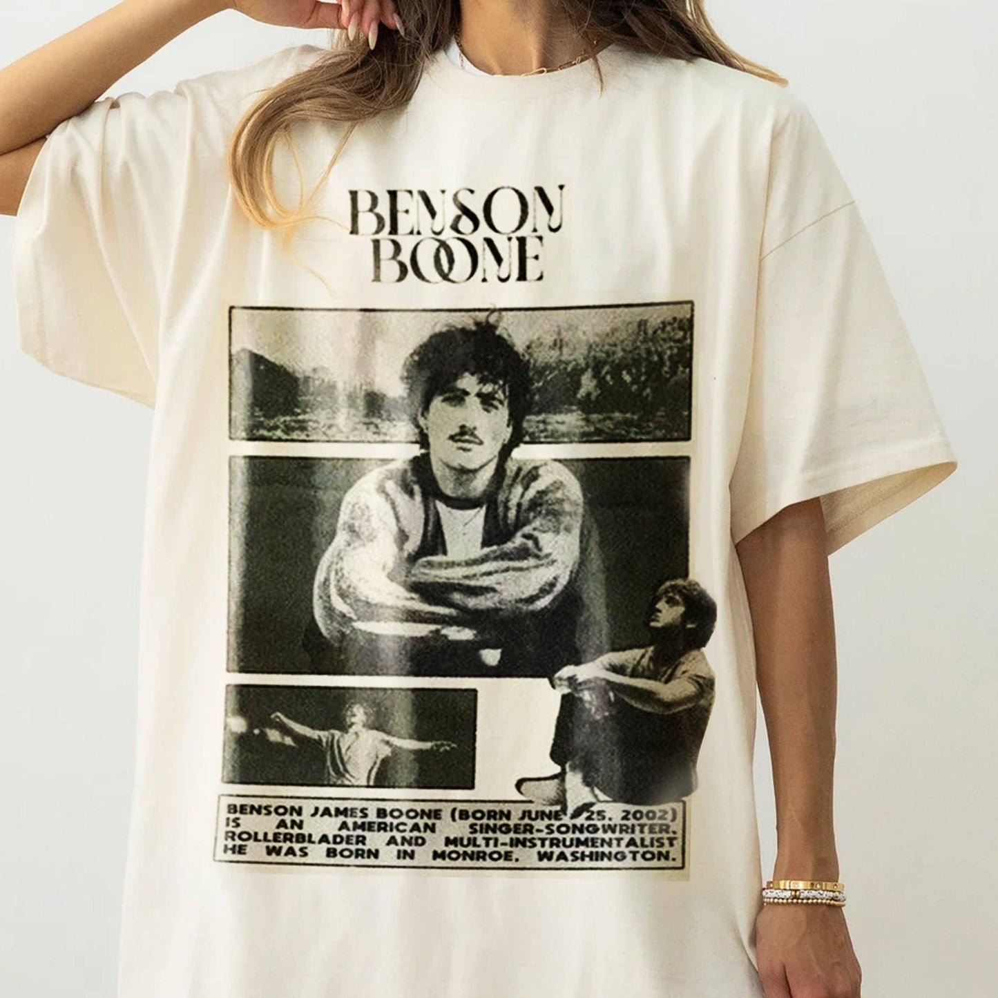 Benson Boone Fireworks and Rollerblades 2024 World Tour Tee Unisex T-shirt, Sweatshirt, Hoodie, Long Sleeve Tee - T-Shirt, Sweatshirt, Hoodie