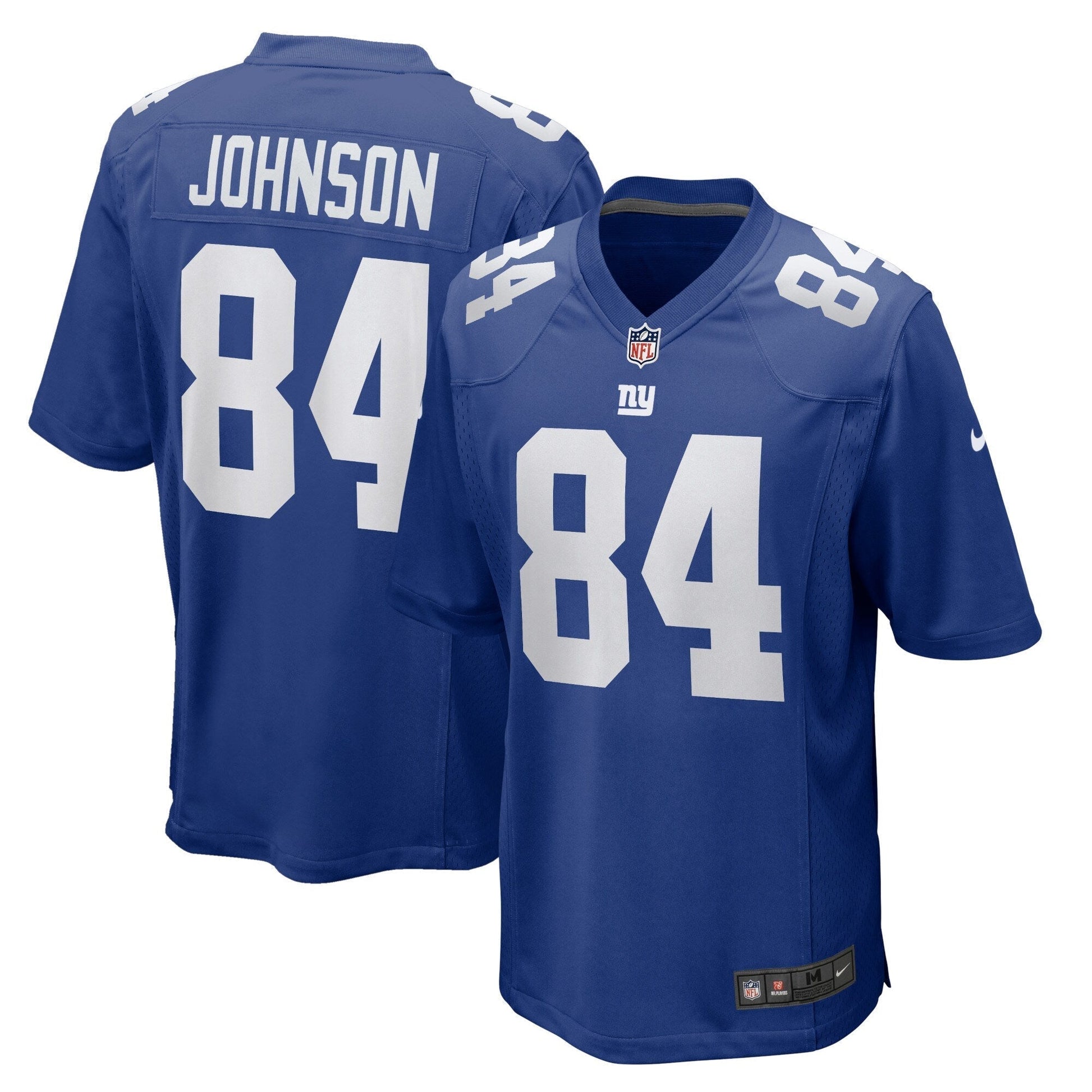 Marcus Johnson New York Giants Home Game Jersey - Royal football jersey product view 1