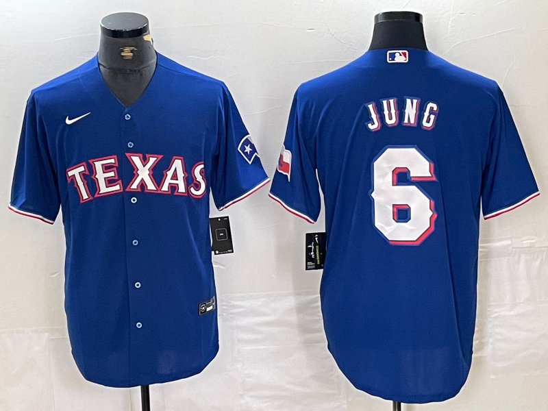Men's Texas Rangers Josh Jung #6 Royal Alternate Replica Player Jersey baseball jersey product view 1