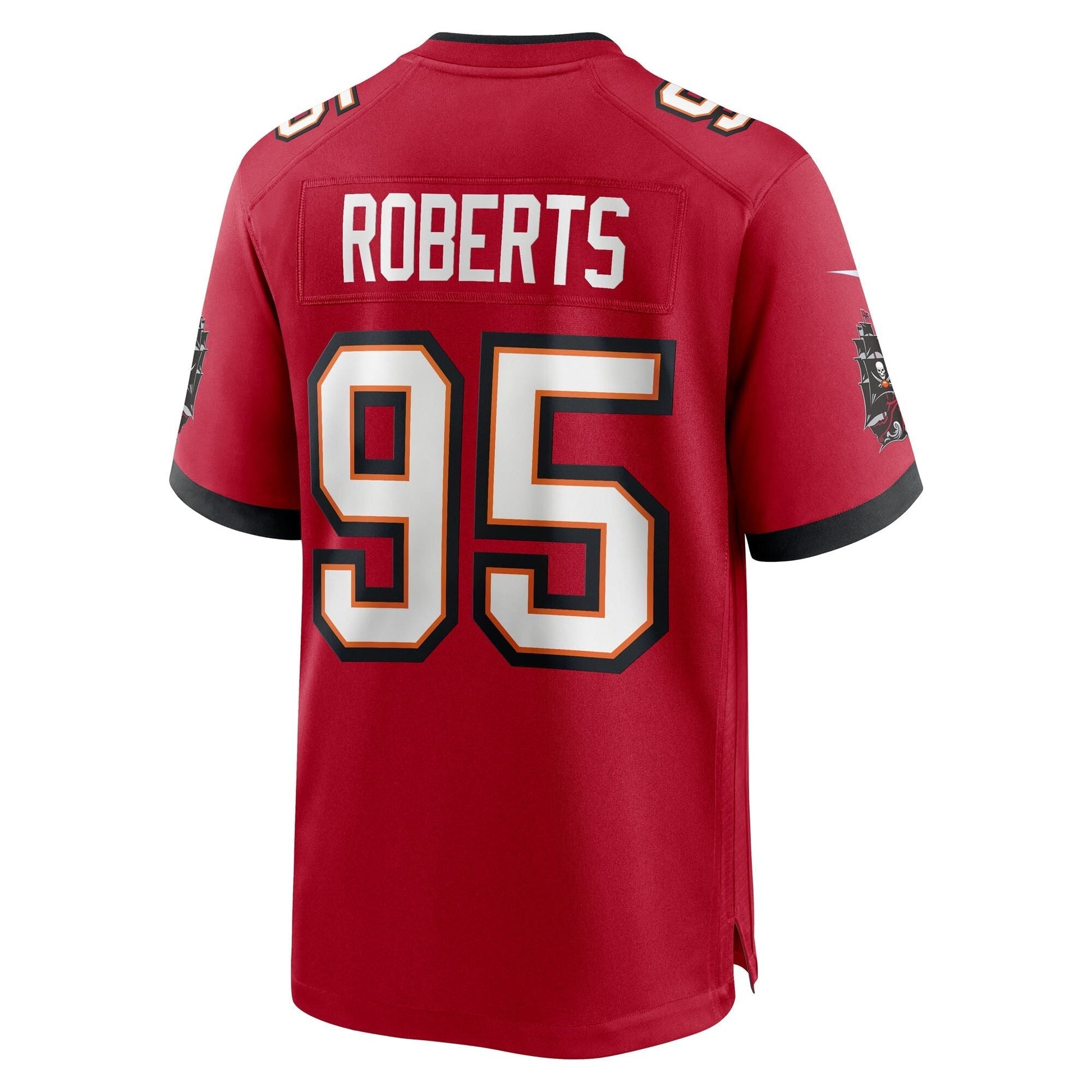 Tampa Bay Buccaneers Elijah Roberts Red Team Game Jersey football jersey product view 3