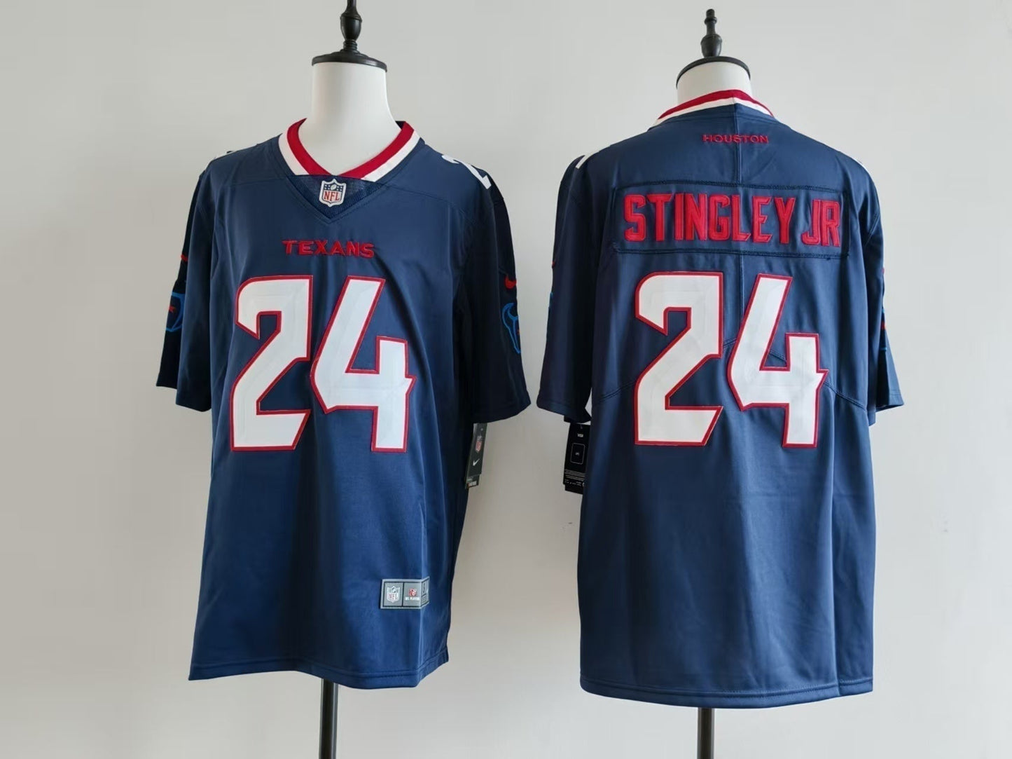 Men's Houston Texans Derek Stingley Jr. Jersey-Blue football jersey product view 1