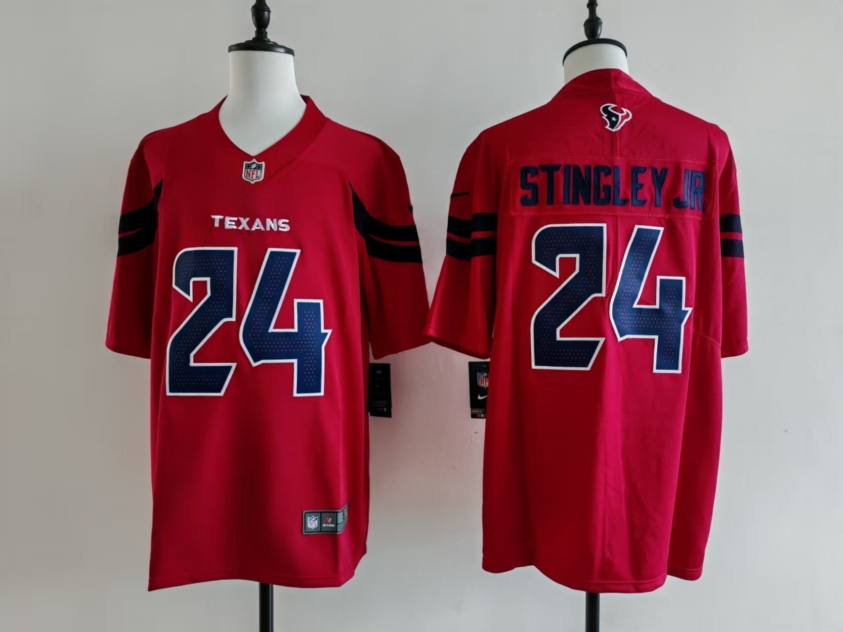 Men's Houston Texans Derek Stingley Jr. Jersey-Red football jersey product view 1