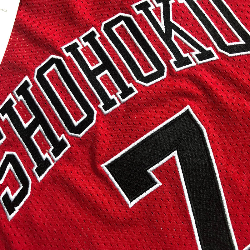 Slam Dunk Miyagi Ryota Red 7 MN basketball jersey product view 2