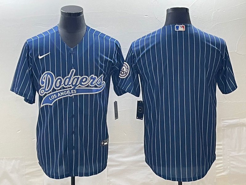 Men's Los Angeles Dodgers Blue Blank Jersey Joint Edition baseball jersey product view 1