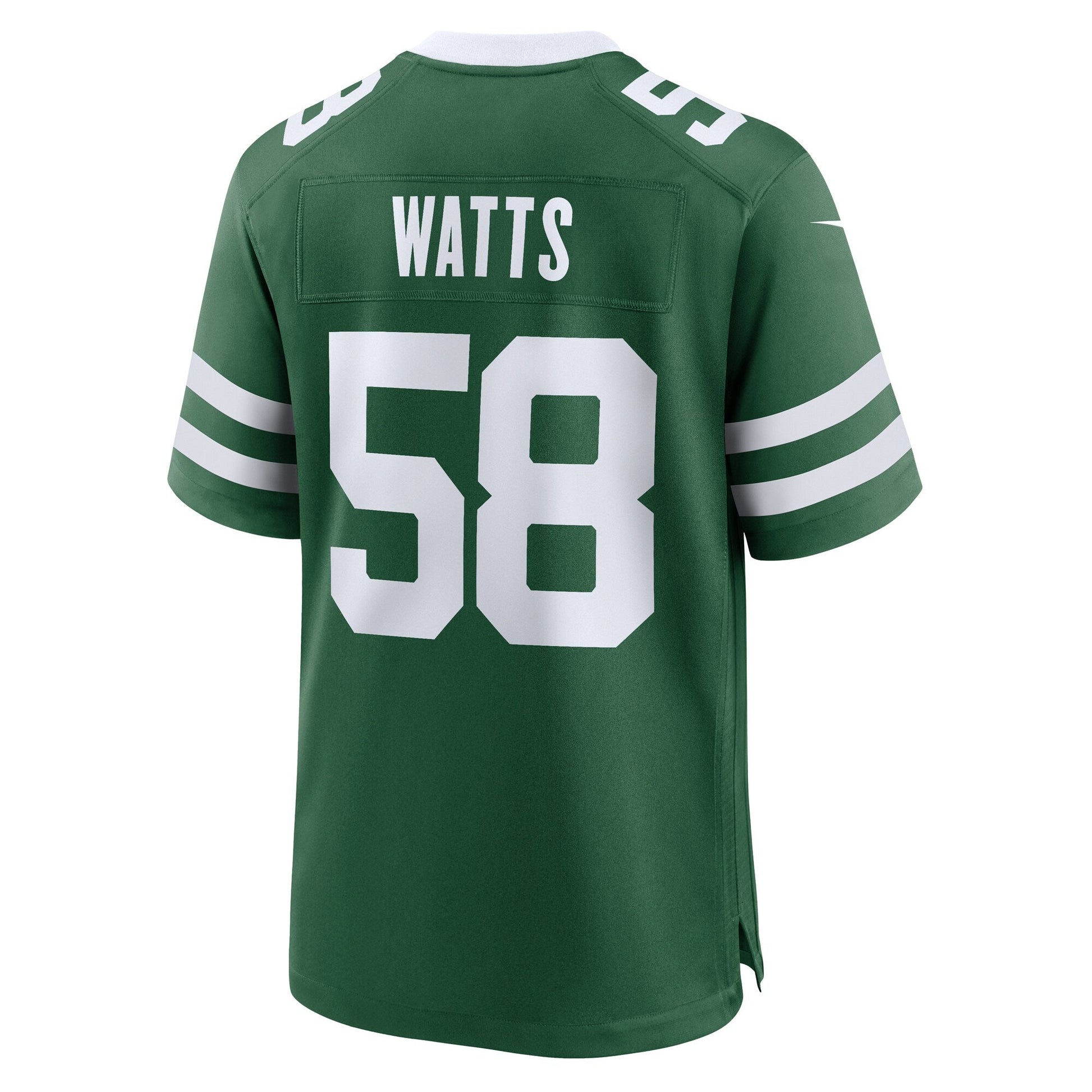Eric Watts New York Jets Team Game Jersey - Legacy Green football jersey product view 3