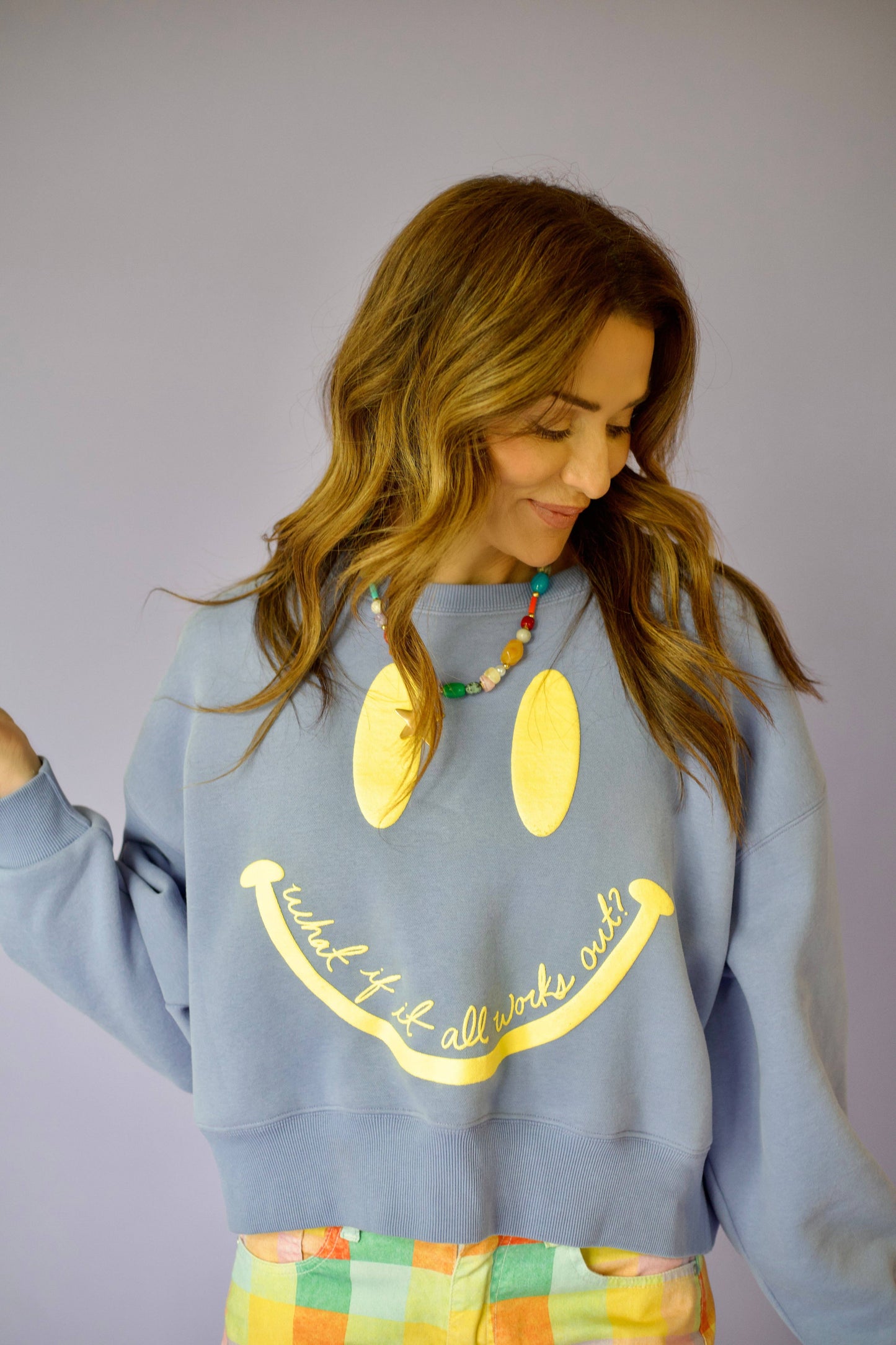 Smiley What If Crop Sweatshirt Unisex T-shirt, Sweatshirt, Hoodie, Long Sleeve Tee - T-Shirt, Sweatshirt, Hoodie