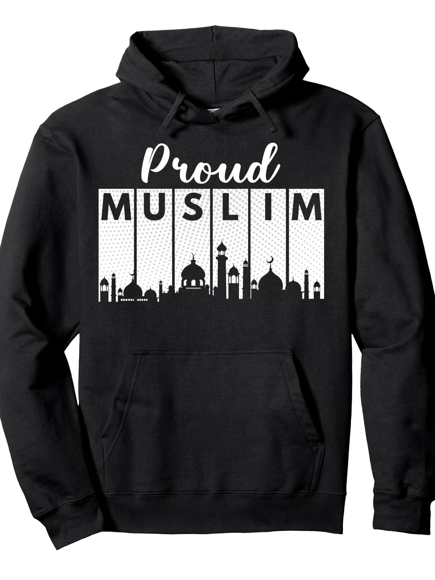 Islam Proud Muslim Ramadan Mosque Hoodie Pullover Hoodie Ramadan Black 250gsm Cotton Long Sleeve Men Casual Hoodie sports jersey product view 1