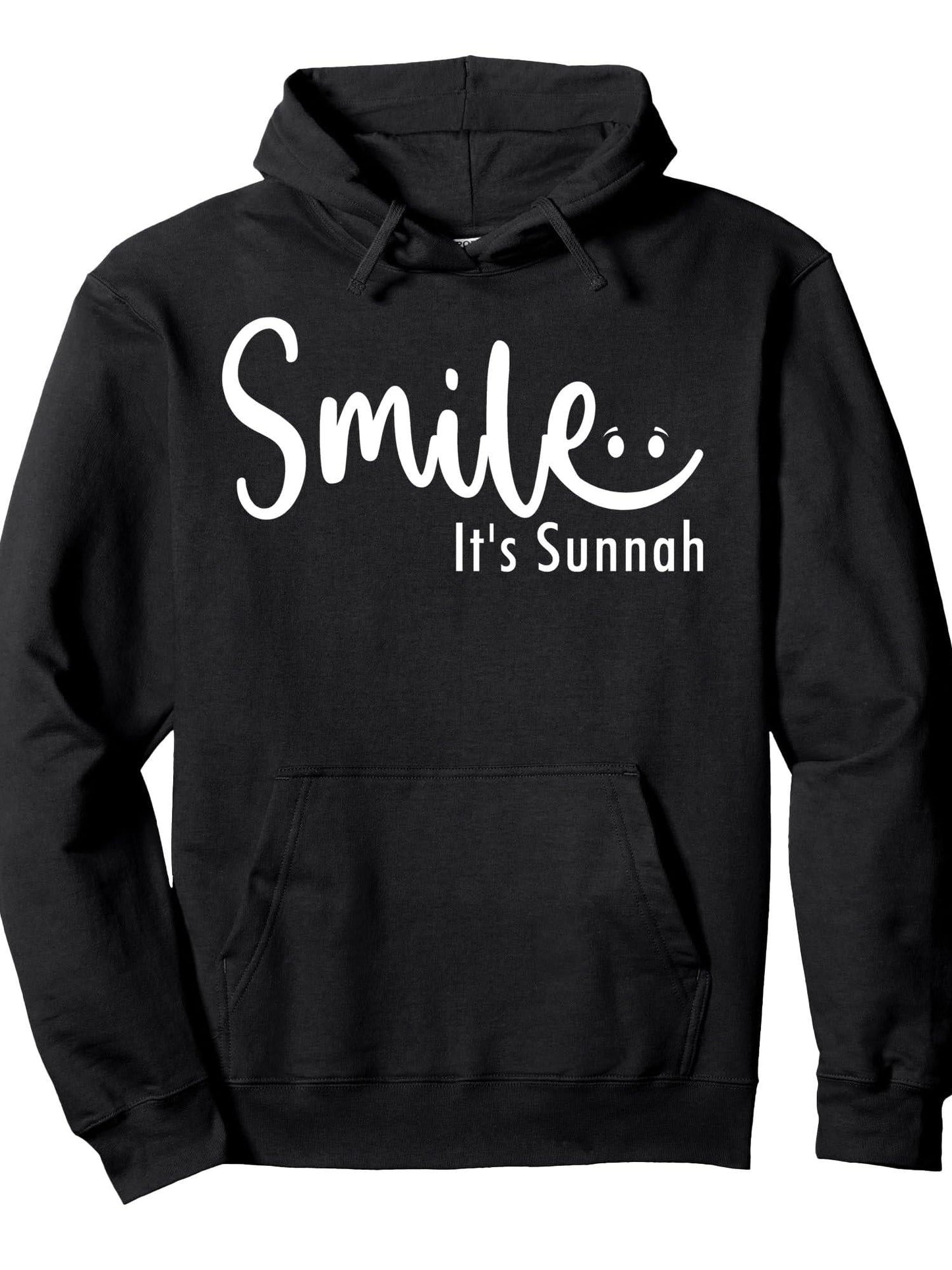 Muslim Smile Its Sunnah for Ramadan, Eid Muslim Ramadan Pullover Hoodie Ramadan Black 250gsm Cotton Long Sleeve Men Casual Hoodie sports jersey product view 1