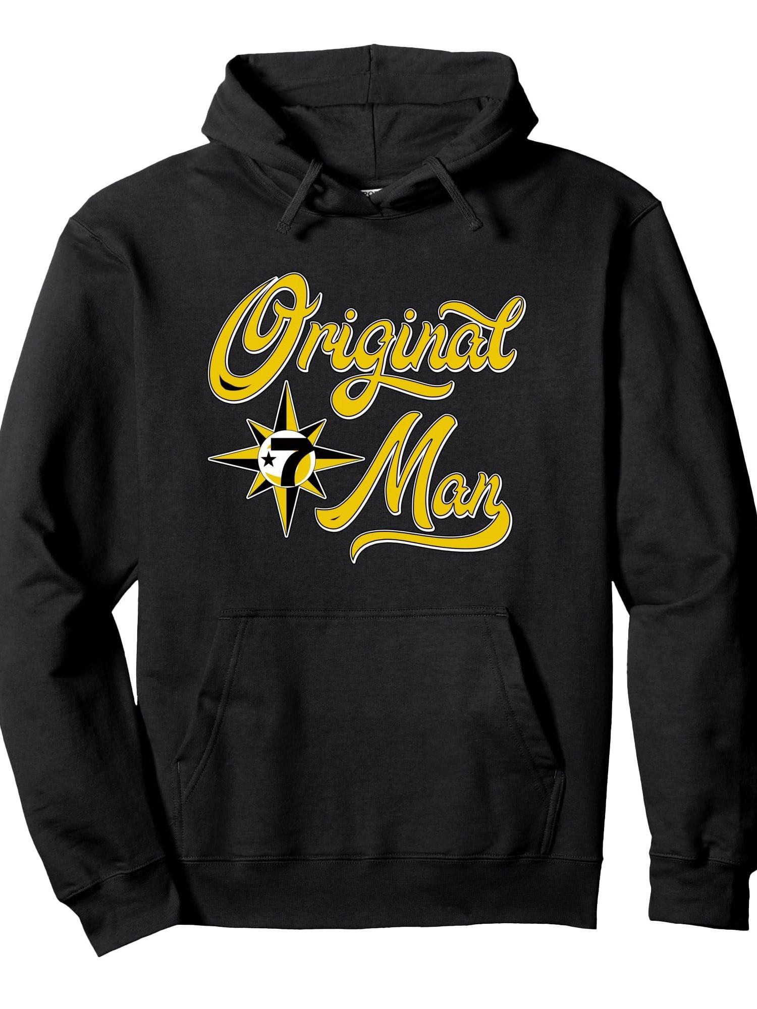 Original Man Allah 7 Logo Crescent Star 5 percent Pullover Hoodie Ramadan Black 250gsm Cotton Long Sleeve Men Casual Hoodie sports jersey product view 1