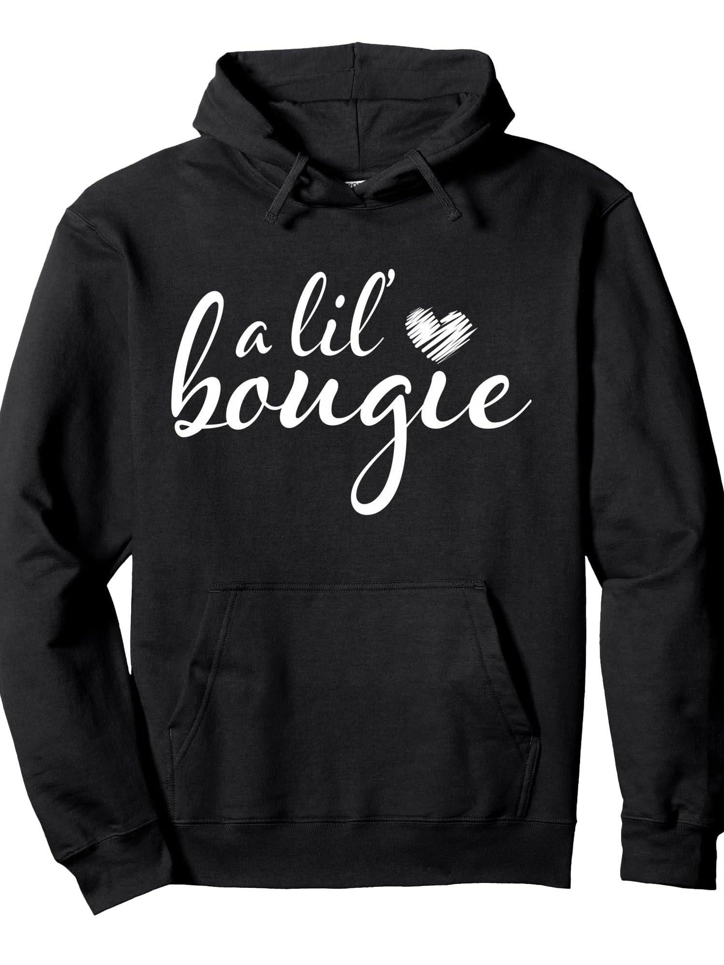 A Lil Bougie Funny Women Apparel Pullover Hoodie Ramadan Black 250gsm Cotton Long Sleeve Men Casual Hoodie sports jersey product view 1
