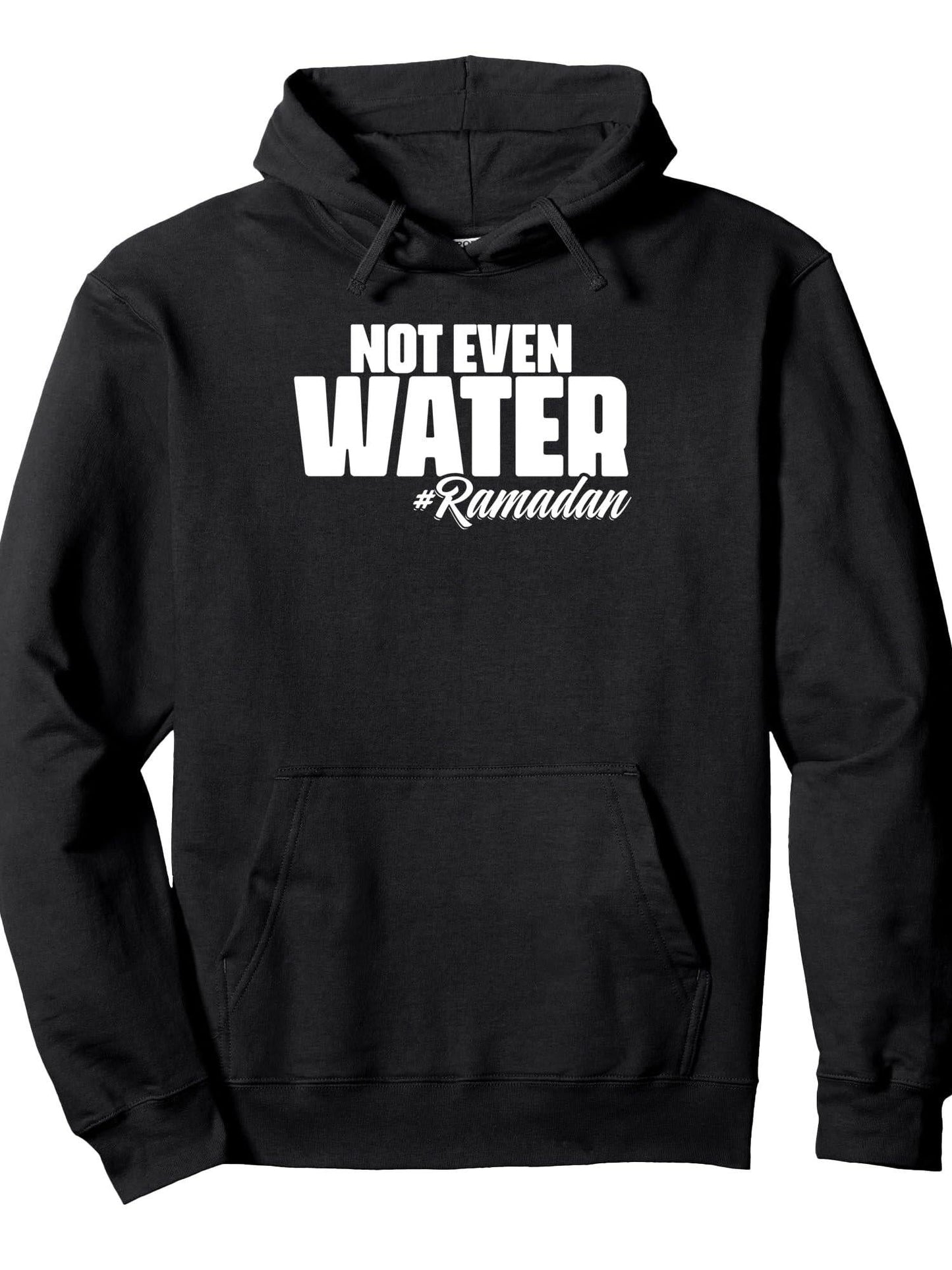 Ramadan Kareem Islamic Quotes for Fasting Muslim Pullover Hoodie Ramadan Black 250gsm Cotton Long Sleeve Men Casual Hoodie sports jersey product view 1