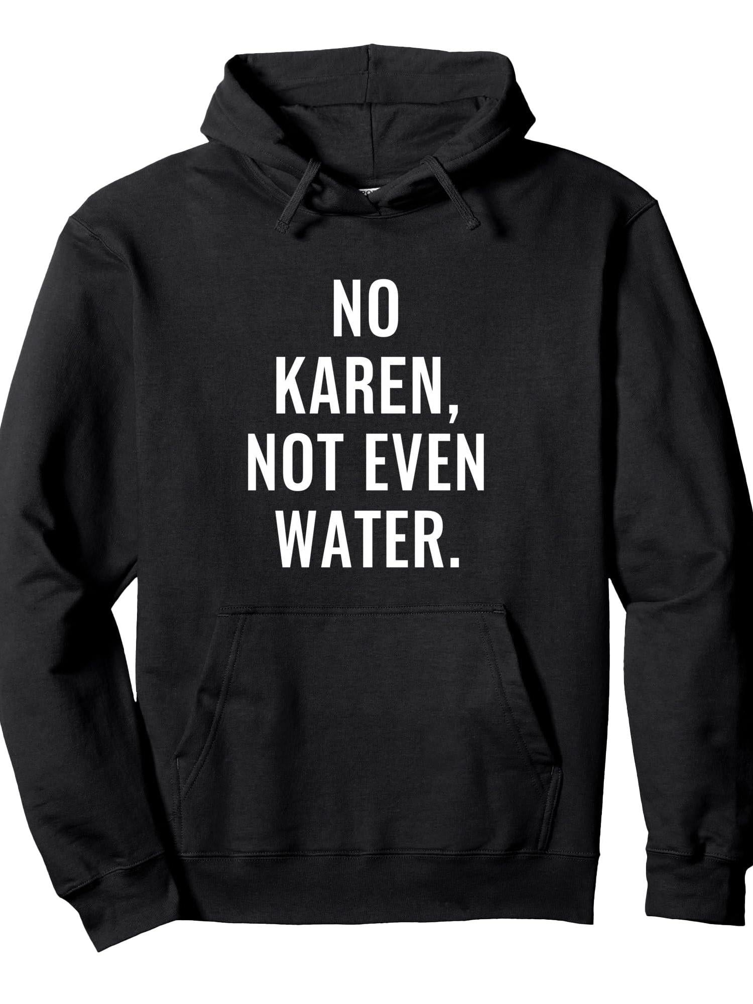 Ramadan, Funny Islamic, No Karen Not Even Water Pullover Hoodie Ramadan Black 250gsm Cotton Long Sleeve Men Casual Hoodie sports jersey product view 1