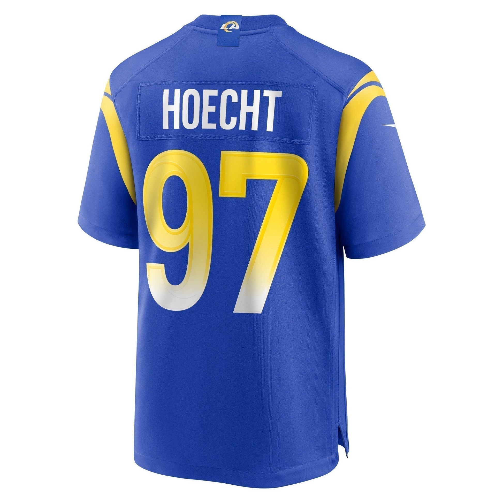Michael Hoecht Los Angeles Rams Game Jersey - Royal football jersey product view 3