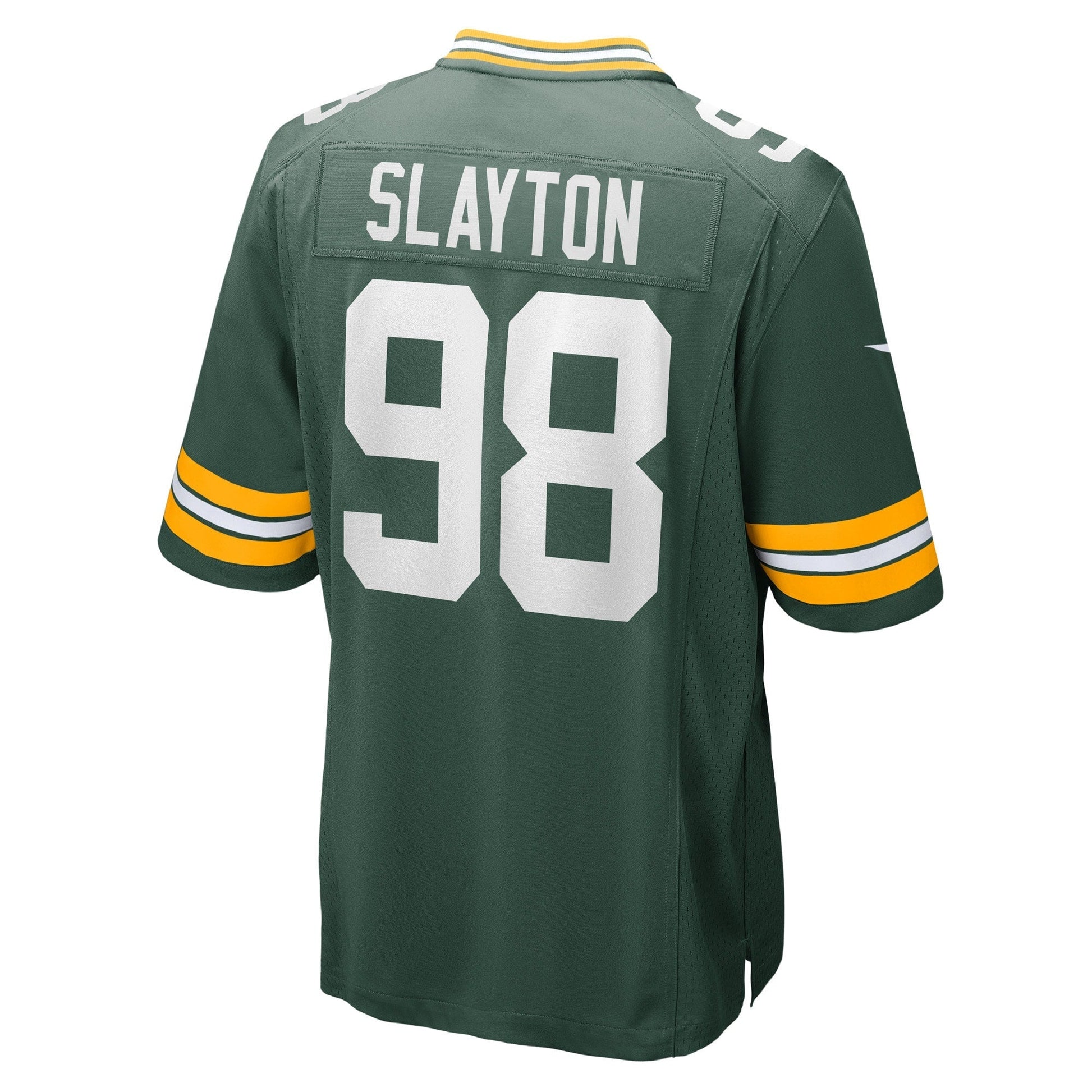 Chris Slayton Green Bay Packers Game Jersey - Green football jersey product view 3