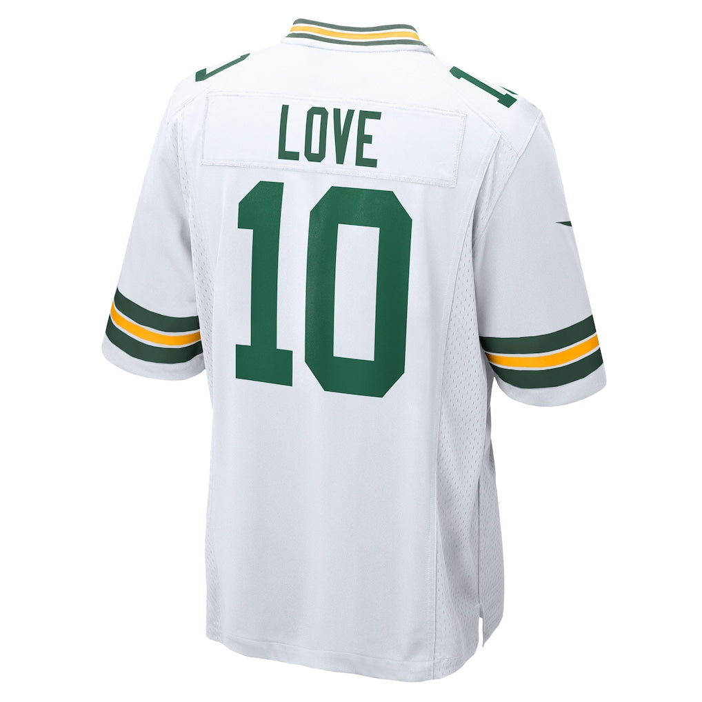 GB. Packers #10 Jordan Love White Game Jersey basketball jersey product view 1