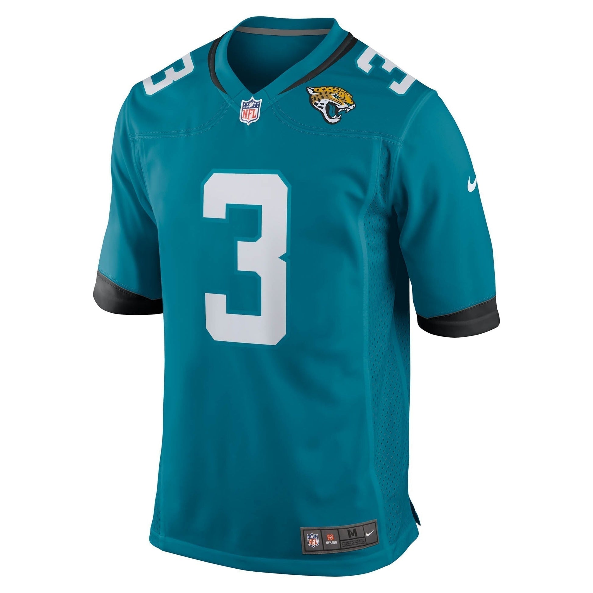 Tyson Campbell Jacksonville Jaguars Team Game Jersey - Teal football jersey product view 2