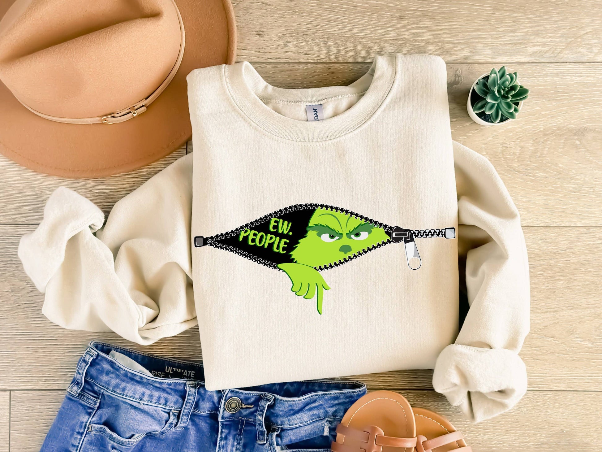 Ew People Grinchmas Sweatshirt  Funny Christmas Grinch Shirt Unisex T-shirt, Sweatshirt, Hoodie, Long Sleeve Tee - T-Shirt, Sweatshirt, Hoodie