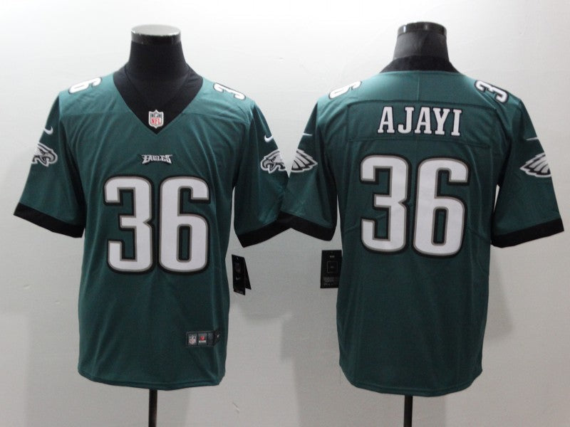 Men's Philadelphia Eagles Jay Ajayi Midnight Green Game Jersey football jersey product view 1