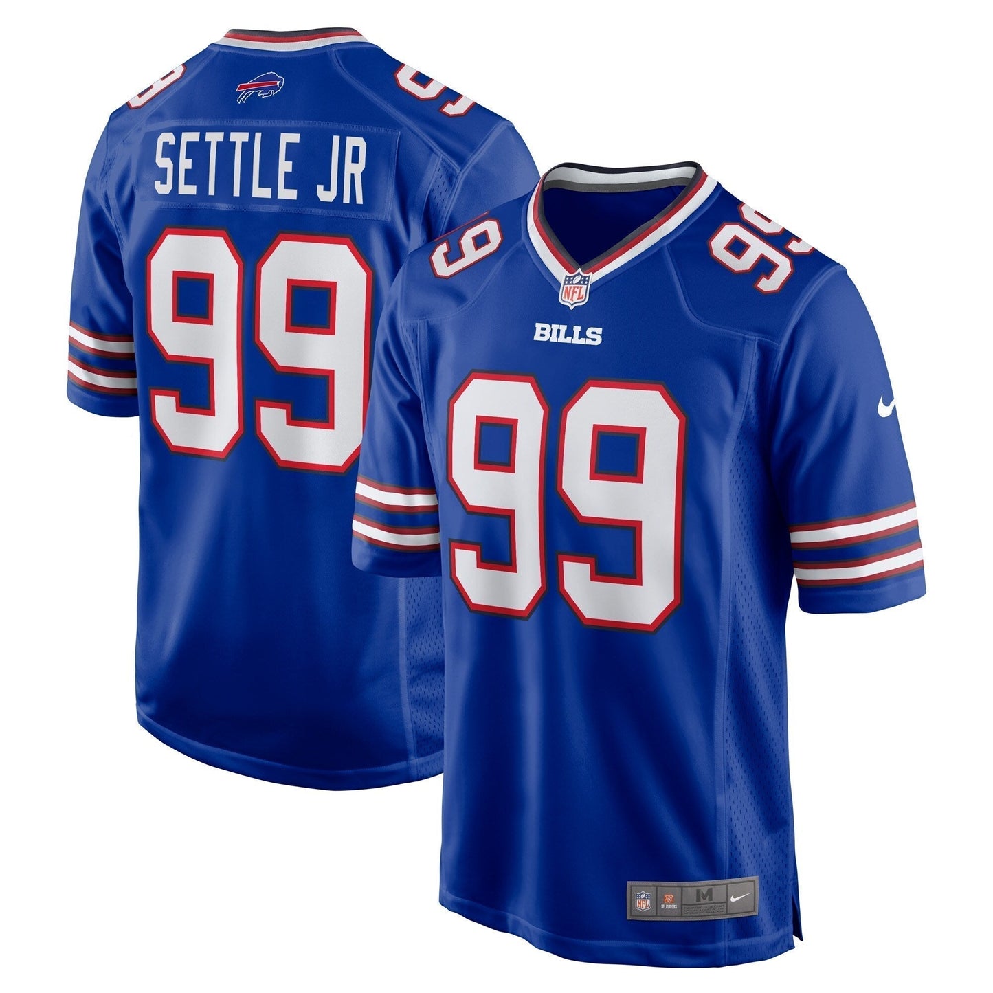 Tim Settle Buffalo Bills Game Jersey - Royal football jersey product view 1