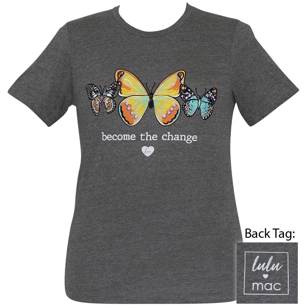 Lulu Mac-Become the Change - Deep Heather SS-59 Unisex T-shirt, Sweatshirt, Hoodie, Long Sleeve Tee - T-Shirt, Sweatshirt, Hoodie