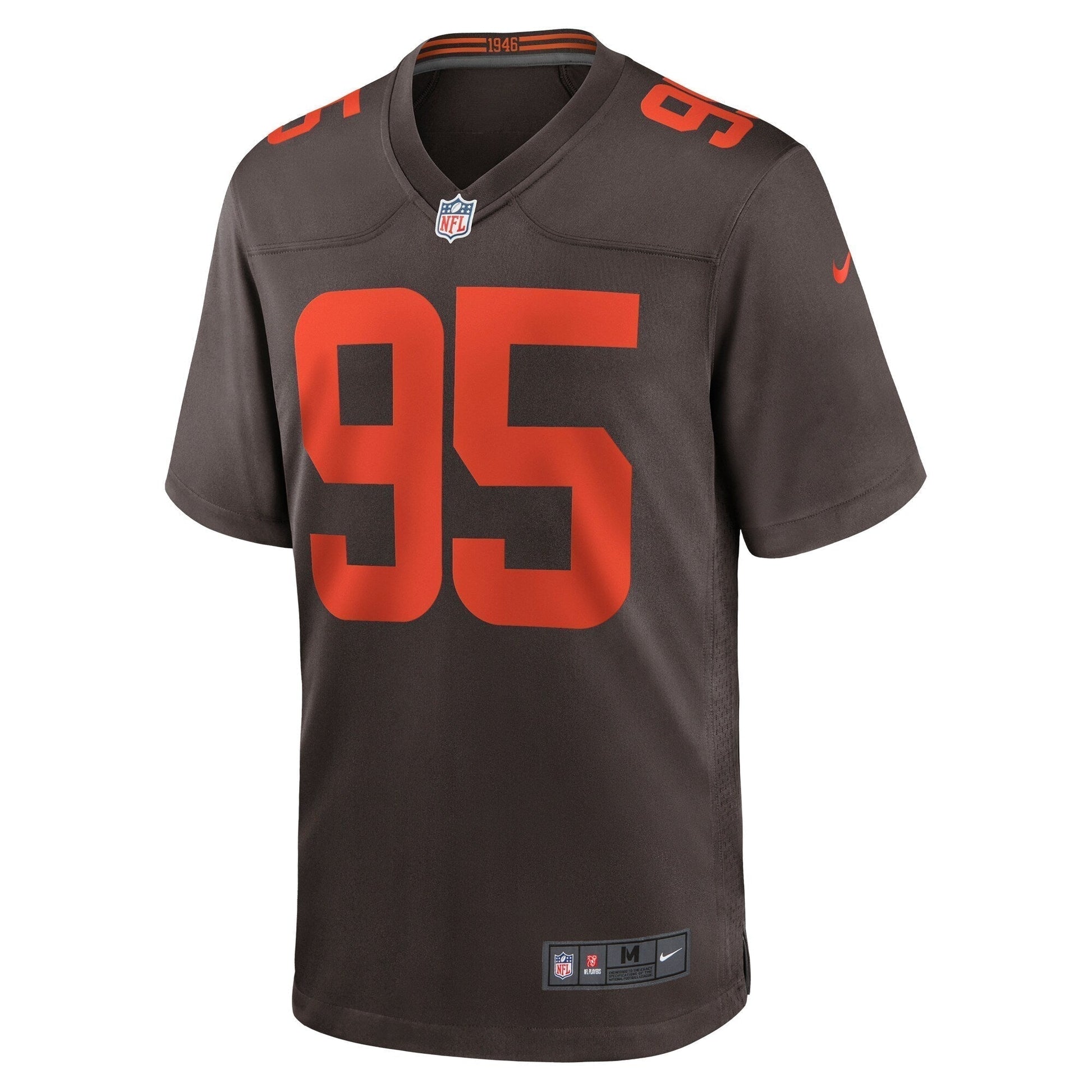 Myles Garrett Cleveland Browns Alternate Game Jersey - Brown football jersey product view 2