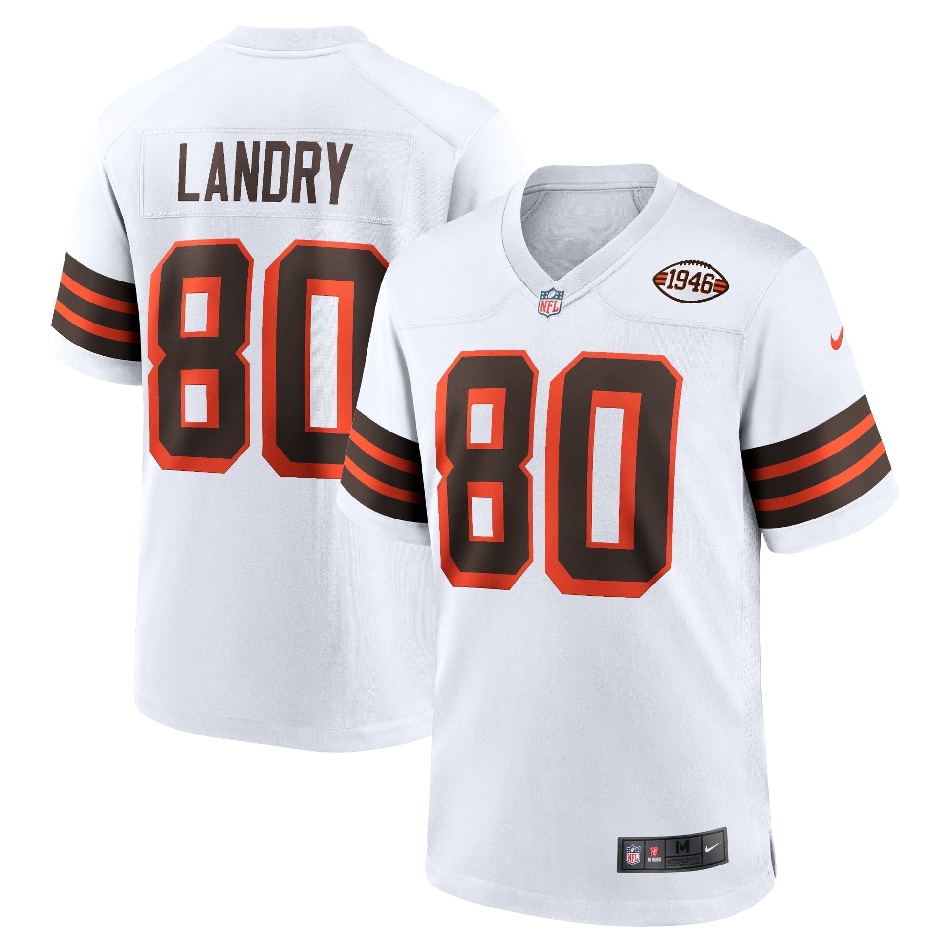 Jarvis Landry Cleveland Browns 1946 Collection Alternate Game Jersey - White football jersey product view 1