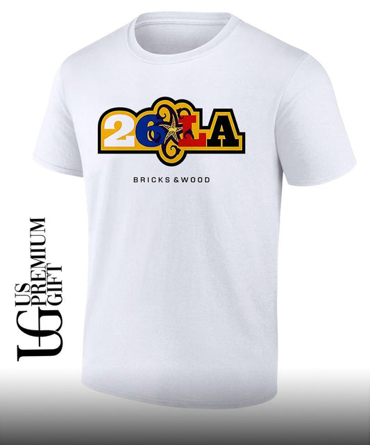 26 LA Bricks and Wood Los Angeles Lakers shirt Unisex T-shirt, Sweatshirt, Hoodie, Long Sleeve Tee - T-Shirt, Sweatshirt, Hoodie