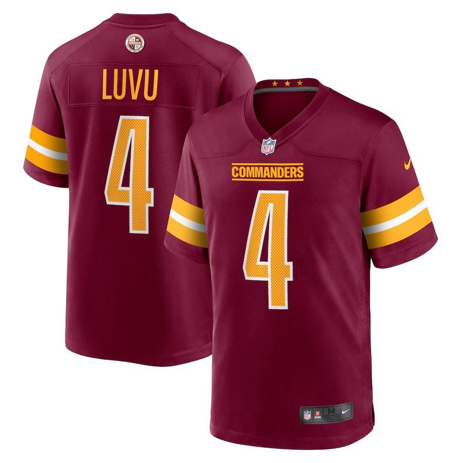 Frankie Luvu Washington Commanders Jersey football jersey product view 1