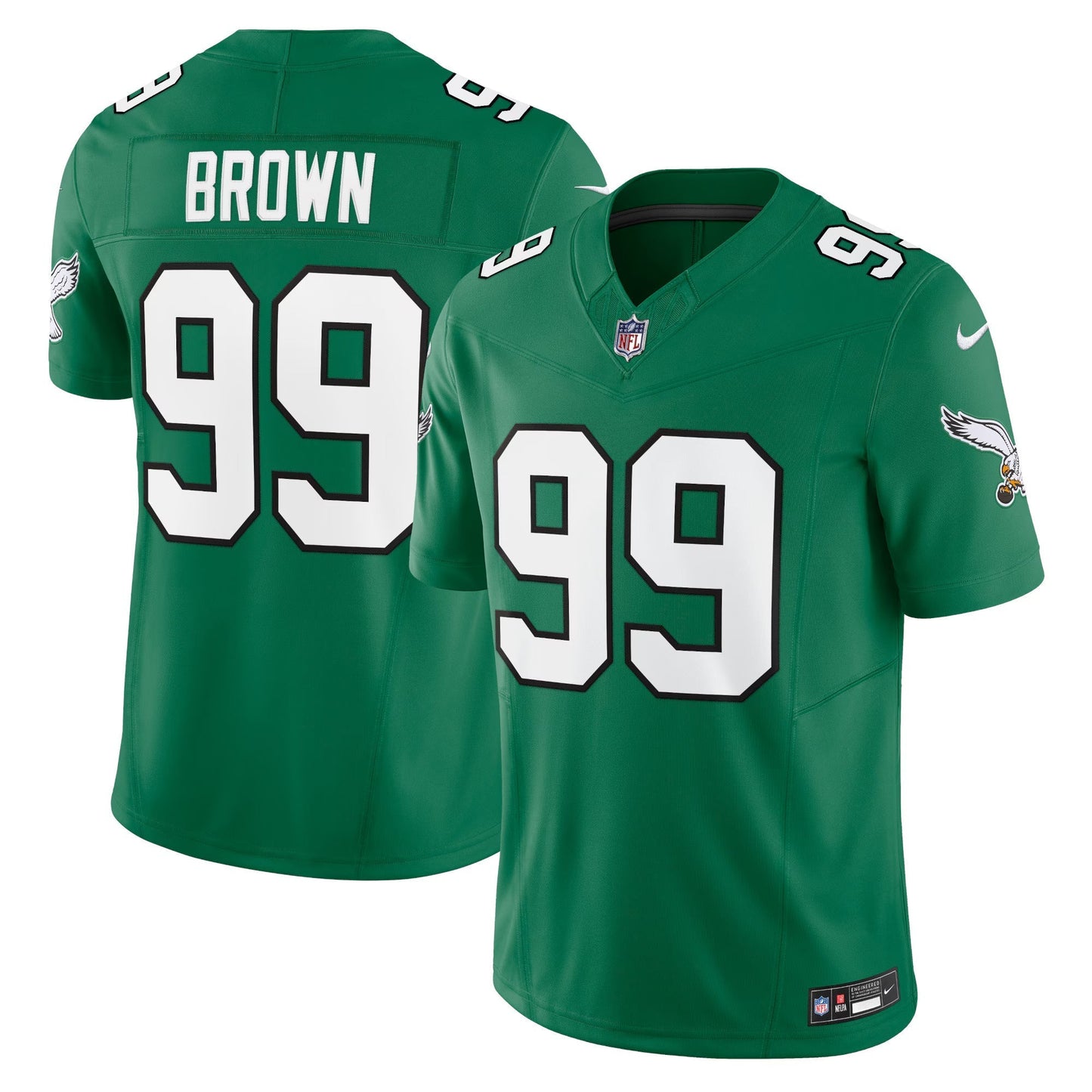 Philadelphia Eagles Jerome Brown Kelly Green Alternate Vapor F.U.S.E. Limited Jersey football jersey product view 1