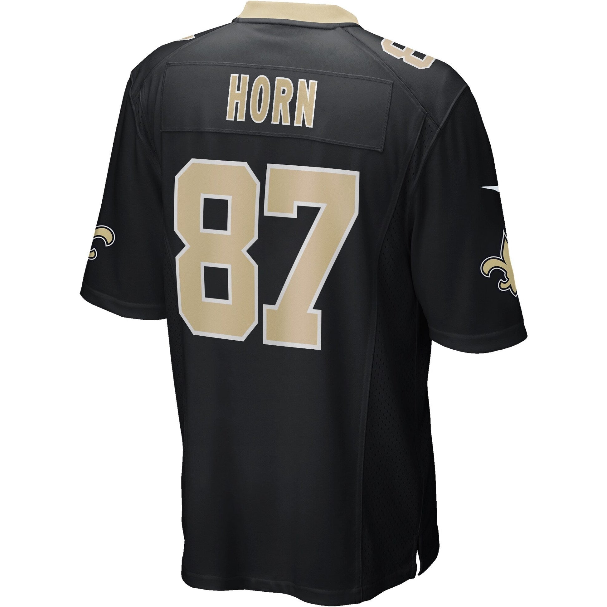 Joe Horn New Orleans Saints Game Retired Jersey - Black football jersey product view 3