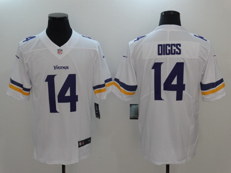Men's Minnesota Vikings Stefon Diggs White Player Game Jersey football jersey product view 1
