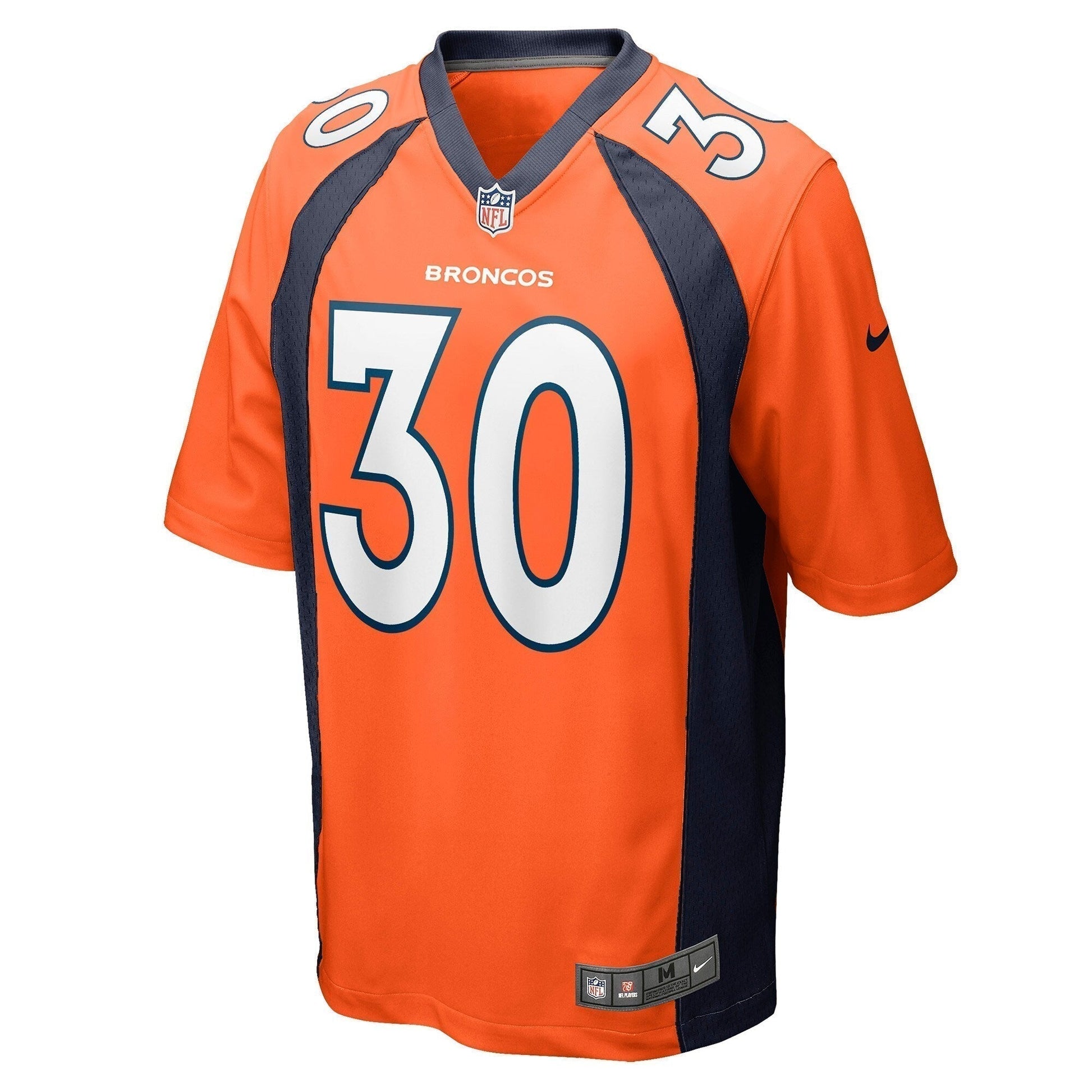 Caden Sterns Denver Broncos Game Jersey - Orange football jersey product view 2
