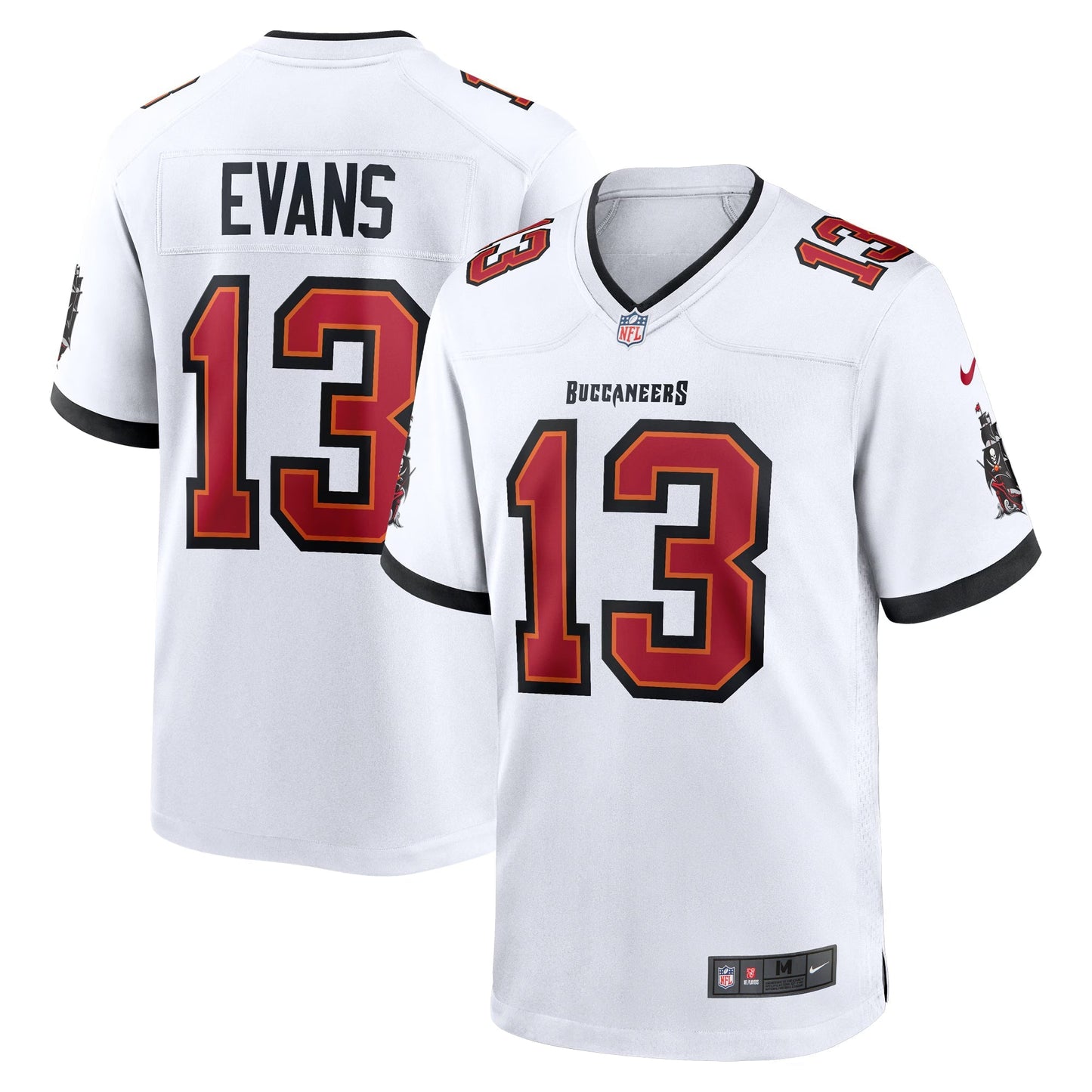 Tampa Bay Buccaneers Mike Evans White White Game Jersey football jersey product view 1