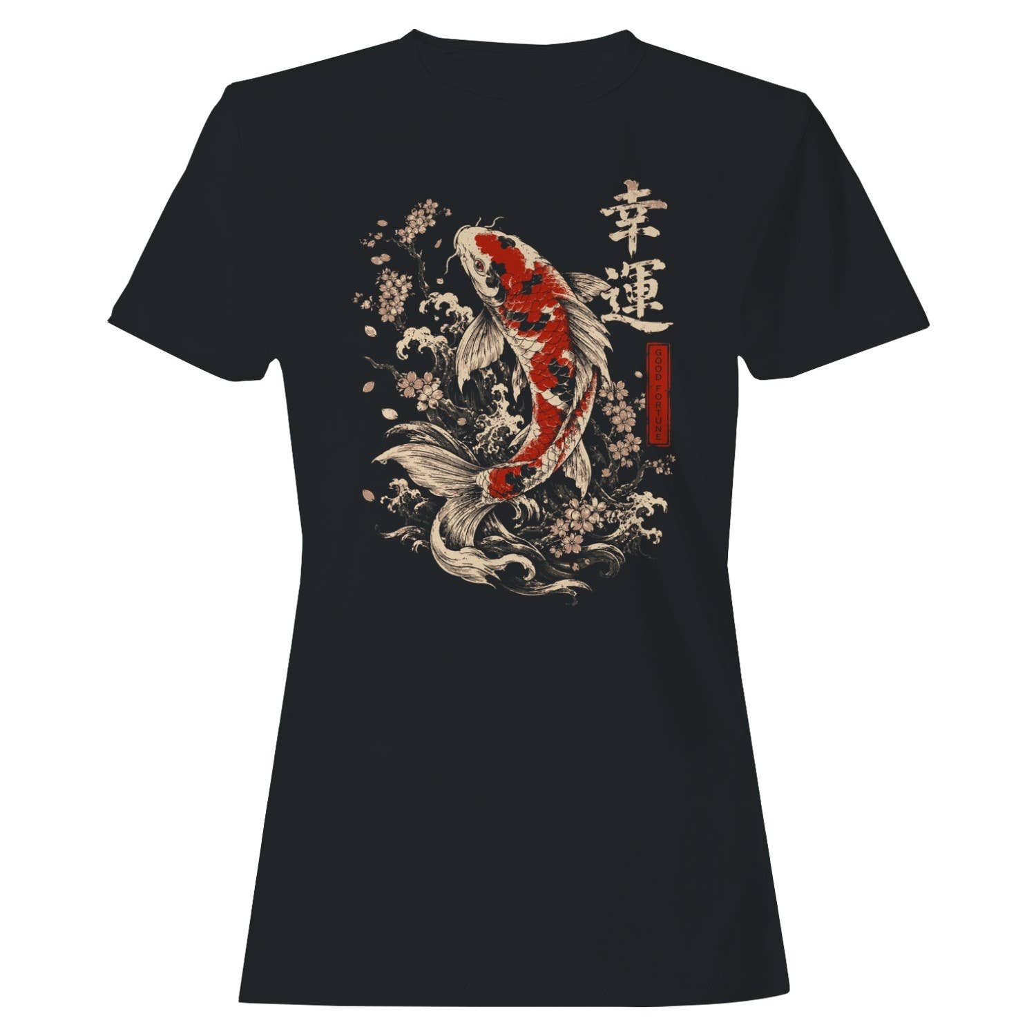 Good Fortune Koi Fish Japanese Art Women's T-Shirt Unisex T-shirt, Sweatshirt, Hoodie, Long Sleeve Tee - T-Shirt, Sweatshirt, Hoodie