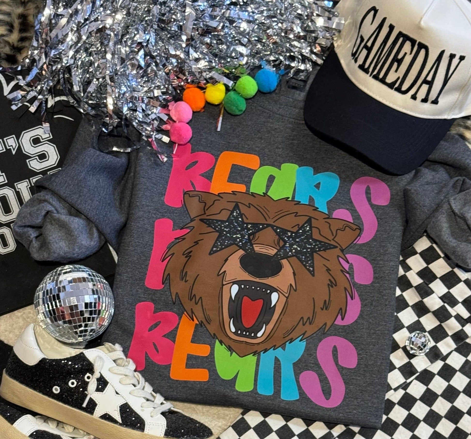 Bears Neon Mascot Sweatshirt Unisex T-shirt, Sweatshirt, Hoodie, Long Sleeve Tee - T-Shirt, Sweatshirt, Hoodie