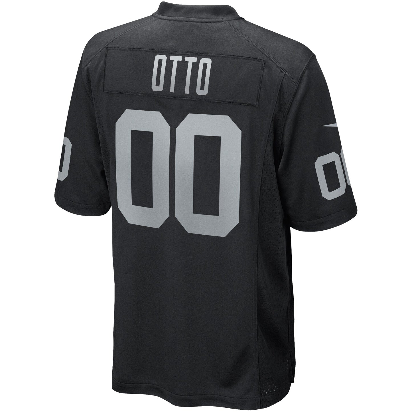 Jim Otto Las Vegas Raiders Game Retired Jersey - Black football jersey product view 3