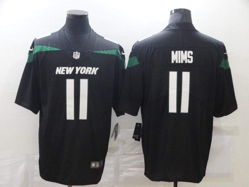 Men's New York Jets Denzel Mims Black Game Jersey football jersey product view 1