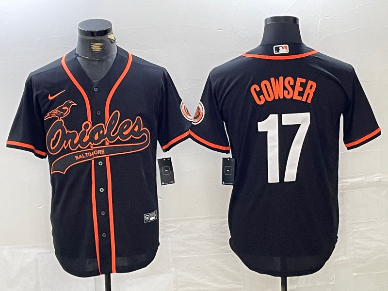 Men's Baltimore Orioles Colton Cowser Black Player Jersey Joint Edition baseball jersey product view 1