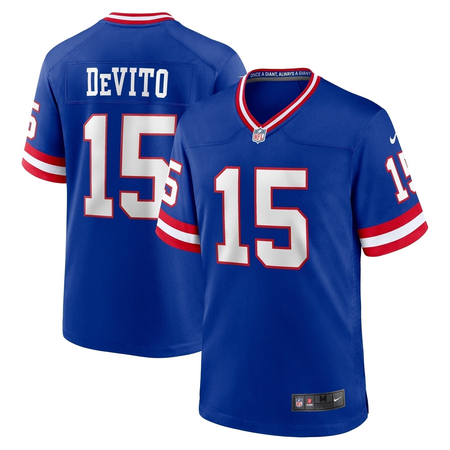 Tommy DeVito New York Giants Alternate Game Jersey - Royal football jersey product view 1